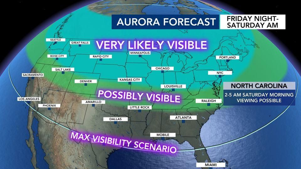 GOOD NEWS: Just: Latest Northern Lights Forecast: These States Could See Aurora Borealis Tonight and…