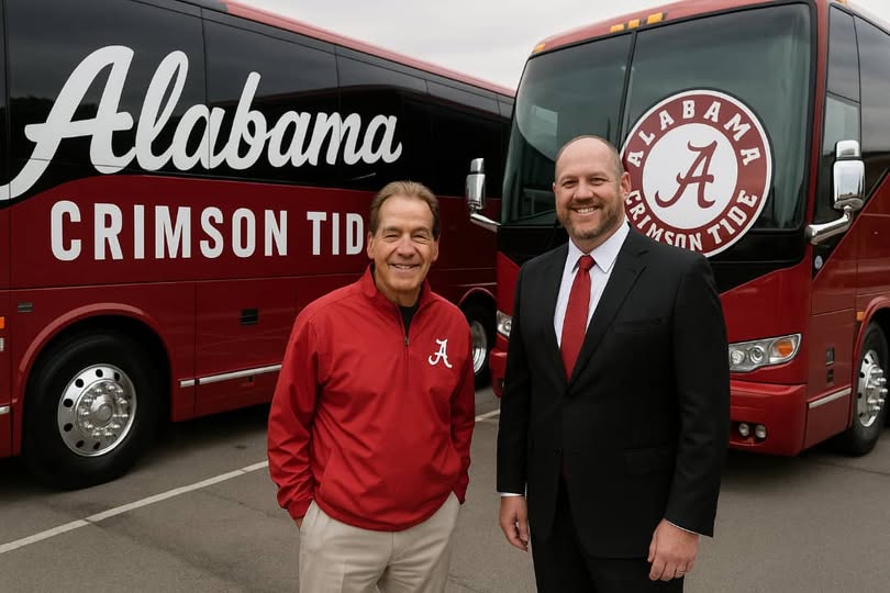 Tuscaloosa, Alabama — In a World where Loyalty can Fade, Nick Saban love for the Alabama Crimson Tide Stands Stronger than ever. Nick Saban Just Put Alabama on More Wheels — Donates Two Jaw-Dropping Luxury Buses to the Roll Tide Football! “Alabama Mold Me — Now It’s My Turn to Give Back”…