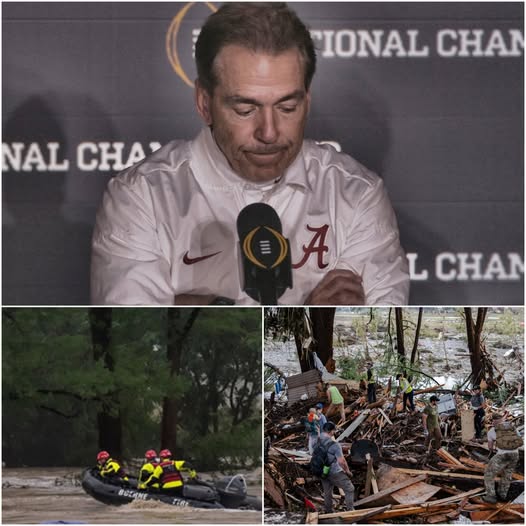 Alabama Legend Nick Saban Shattered and in Tears: The Heartbreaking Moment He Mourns Loss of Best Friend and Mentor Richard ‘Dick’ Eastland, Who Sacrificed His Life to Save Campers in Texas Flood… Details in comment